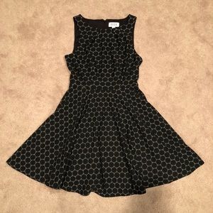 Elle Fit and Flare Circles Dress